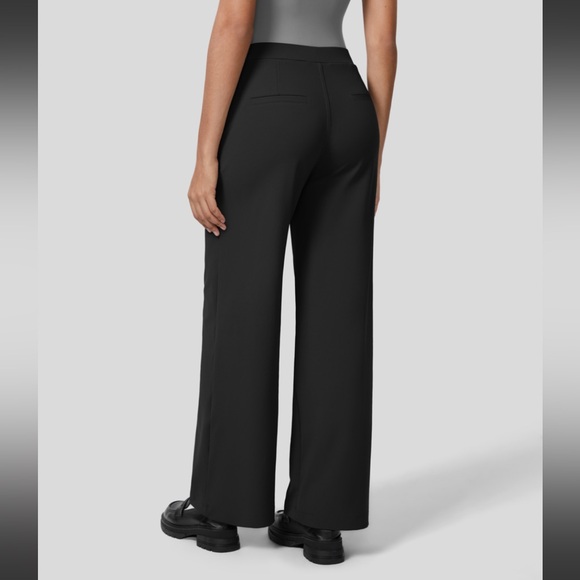 Halara Flex™ High Waisted Plicated Side Pocket Straight Leg Work Pants - Picture 2 of 6